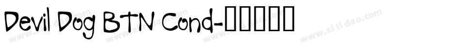 Devil Dog BTN Cond字体转换